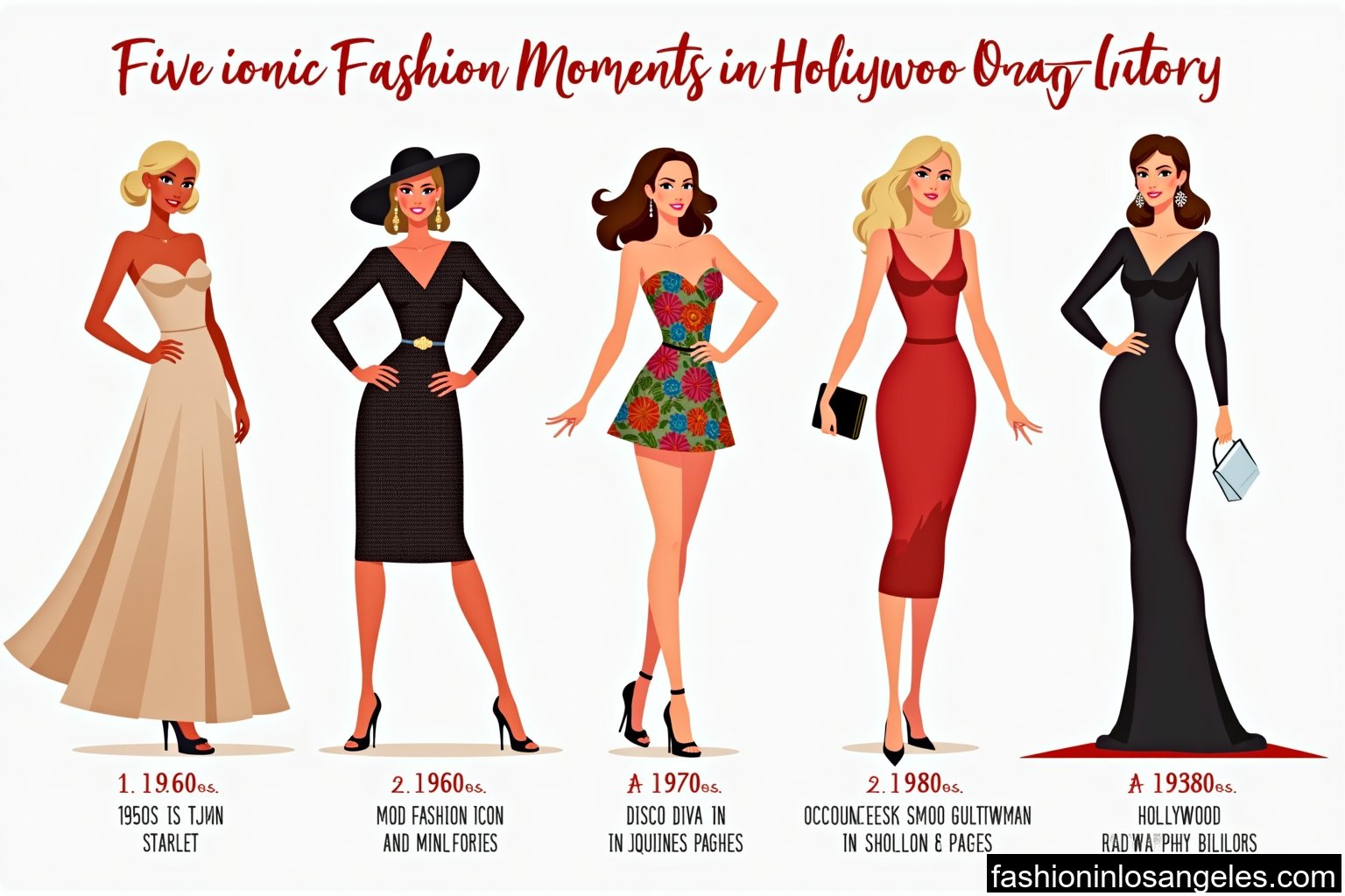 "Glamour through the Ages: 5 Iconic Fashion Moments in Hollywood History"